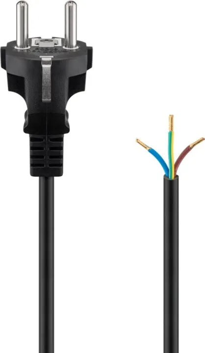 Alternativ bild 0 för Pro Safety plug cord for assembly 1.5 m black
