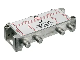 Produktfoto för Pro SAT-splitter 6-way 6 ports