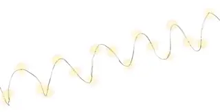 Produktfoto för Pro Silver wire light chain with 20 LEDs incl. timer