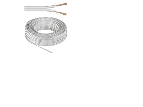 Alternativ bild 0 för Pro Speaker Cable 0.75mm White - 10m