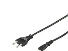 Alternativ bild 0 för Pro Strömkabel C7 (2 pins) - Svart - 5 m - Rakt