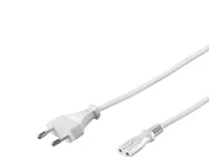 Alternativ bild 0 för Pro Strömkabel C7 (2 pins) - Vit - 5 m - Rakt