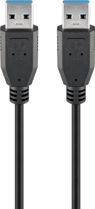 Alternativ bild 0 för Pro USB-A <-> USB-A - 0.5m - Svart