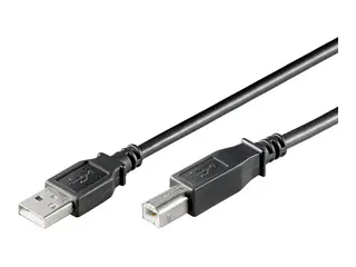 Produktfoto för Pro USB-A <-> USB-B 2.0 - 3m - Svart