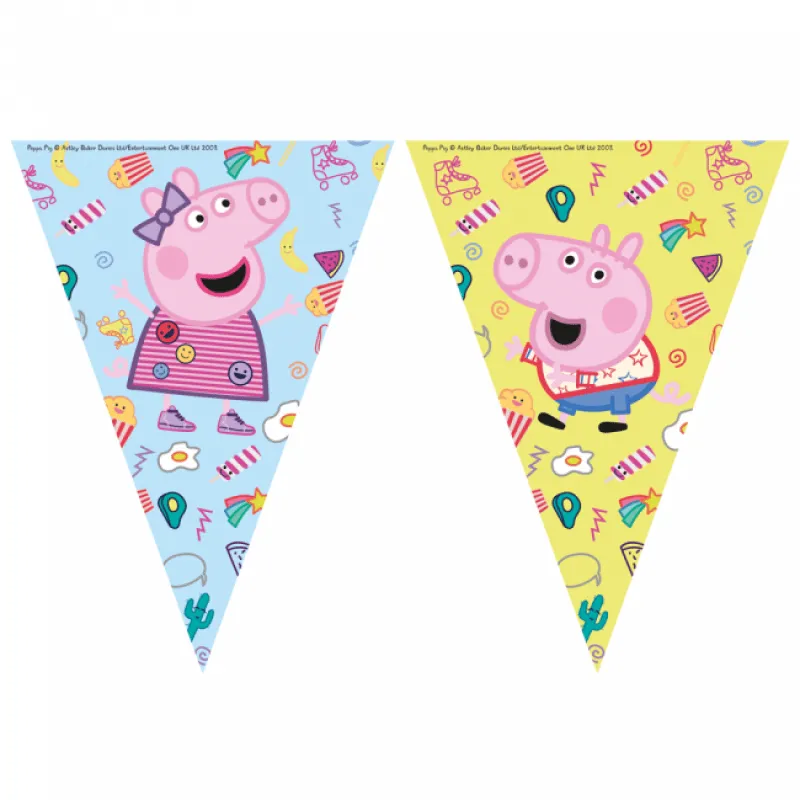Alternativ bild 0 för PROCOS Flaggbanner Peppa Pig - 230 cm - 1 st. Universal