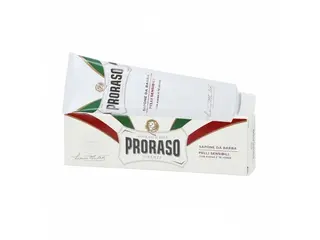 Produktfoto för Proraso Shaving Soap in A Tube Sensitive Skins, Råttvål, Män, Känslig hud, 150 ml, Anti-irritation, Lugnande, Tube