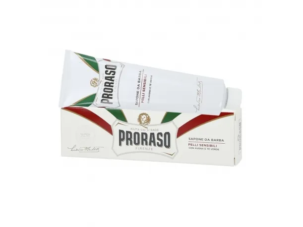 Alternativ bild 0 för Proraso Shaving Soap in A Tube Sensitive Skins, Råttvål, Män, Känslig hud, 150 ml, Anti-irritation, Lugnande, Tube