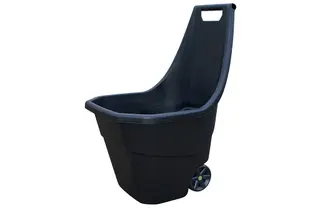 Produktfoto för Prosperplast Trädgårdsvagn med hjul LOAD&amp GO 55 l svart