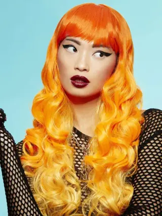 Produktfoto för Psychedelic Sunrise™ Siren™ Peruk Orange
