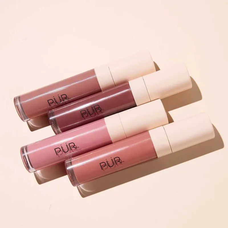 Bild 3 för PÜR Glossy Lip Tint Plumping Tinted Lip Oil Strawberry Sorbet