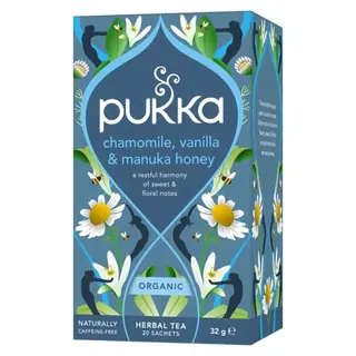 Produktfoto för Pukka Chamomile Vanilla & Manuka Honey 20 tepåsar