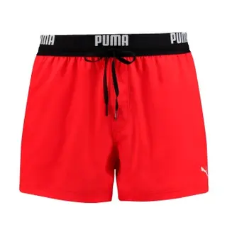 Produktfoto för Puma Badbyxor Logo Short Length Swim Shorts Röd polyester X-Small Herr