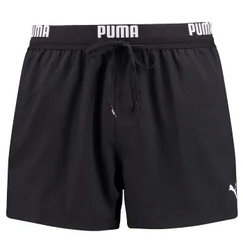 Alternativ bild 0 för Puma Badbyxor Logo Short Length Swim Shorts Svart polyester XX-Large Herr