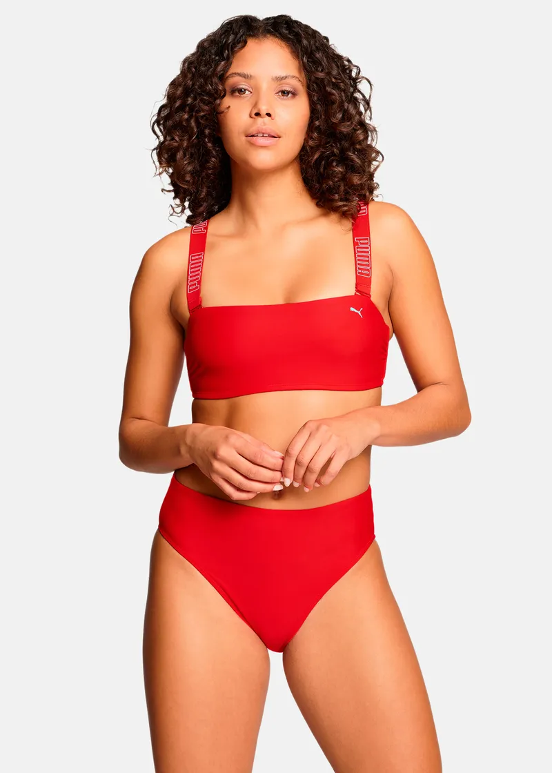 Bild 1 för Puma Bandeau Bikini Top Röd Small Dam