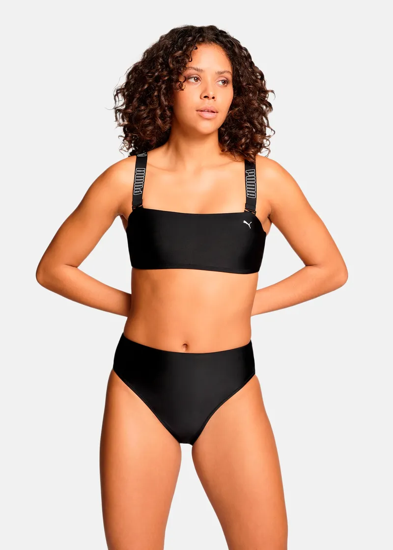 Bild 1 för Puma Bandeau Bikini Top Svart/Vit X-Large Dam
