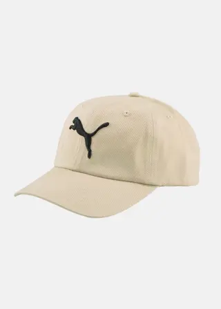 Produktfoto för Puma - Beige unconstructed Keps - EssentialCat Logo Cap Beige Dad Cap @ Hatstore