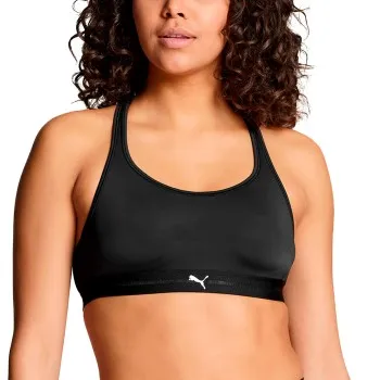 Alternativ bild 0 för Puma BH Crossback Padded Sporty Top Svart polyamid X-Small Dam