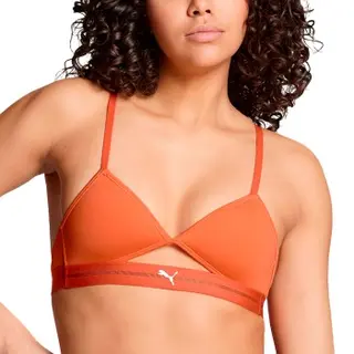 Produktfoto för Puma Cut Out Triangle Top Orange polyamid Large Dam
