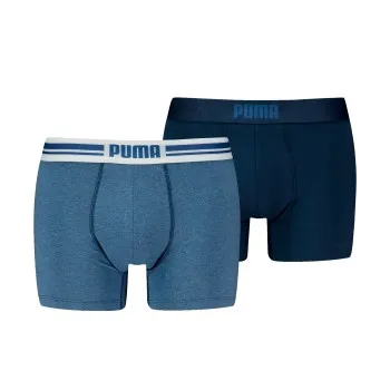 Alternativ bild 0 för Puma Kalsonger 2P Everyday Placed Logo Boxer Jeansblå bomull XX-Large Herr