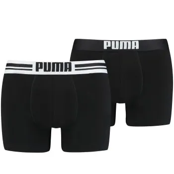 Alternativ bild 0 för Puma Kalsonger 2P Everyday Placed Logo Boxer Svart bomull Small Herr