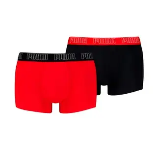 Produktfoto för Puma Kalsonger 2P Men Everyday Trunks Svart/Röd bomull X-Large Herr