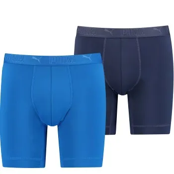 Alternativ bild 0 för Puma Kalsonger 2P Sport Microfiber Long Boxer Blå polyester Small Herr