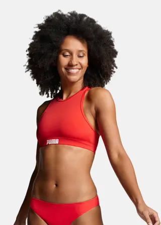 Produktfoto för Puma Racerback Swimtop Röd X-Small Dam