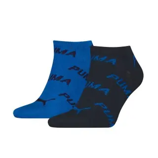 Produktfoto för Puma Strumpor 2P BWT Sneaker Sock Svart/Blå Strl 35/38