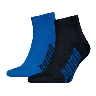 Produktfoto för Puma Strumpor 2P Lifestyle Quarter Sock Blå Strl 43/46