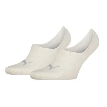 Alternativ bild 0 för Puma Strumpor 2P Unisex Footie High Cut Socks Creme Strl 43/46