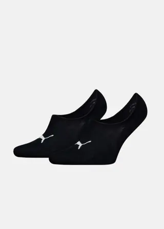 Produktfoto för Puma Strumpor 2P Unisex Footie High Cut Socks Svart Strl 39/42
