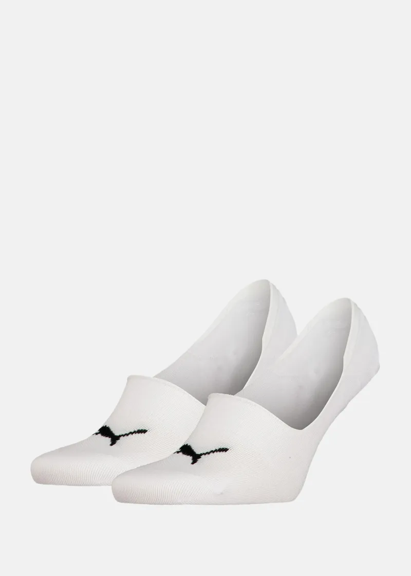 Bild 1 för Puma Strumpor 2P Unisex Mid Cut Footie Socks Vit Strl 39/42