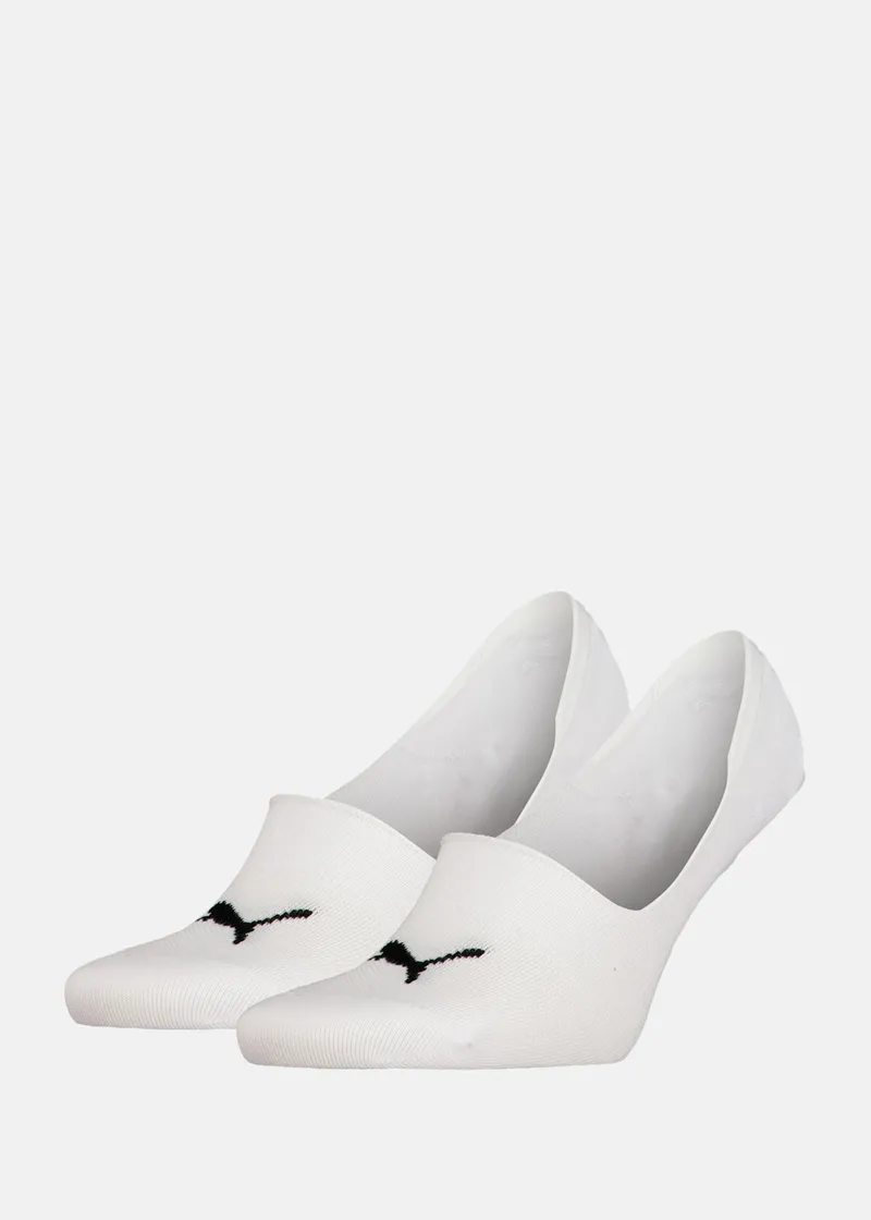Bild 2 för Puma Strumpor 2P Unisex Mid Cut Footie Socks Vit Strl 43/46