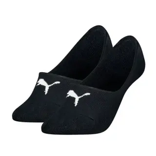 Produktfoto för Puma Strumpor 2P Women Cushioned Footie Socks Svart bomull Strl 35/38 Dam