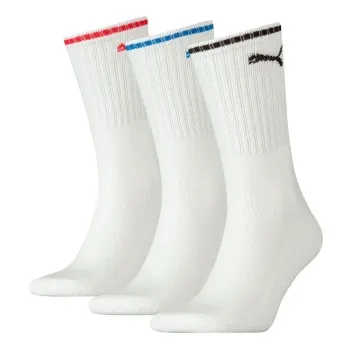 Alternativ bild 0 för Puma Strumpor 3P Crew Sock Stripe Vit Strl 47/49