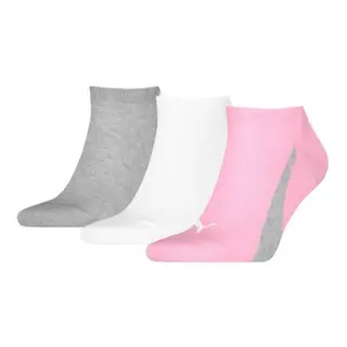 Produktfoto för Puma Strumpor 3P Lifestyle Sneaker Socks Rosa/Grå Strl 35/38