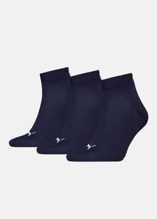 Produktfoto för Puma Strumpor 3P Quarter Socks Marin Strl 35/38