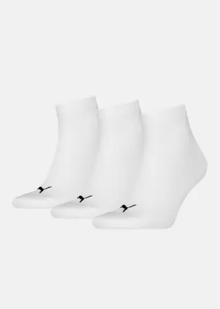 Produktfoto för Puma Strumpor 3P Quarter Socks Vit Strl 43/46