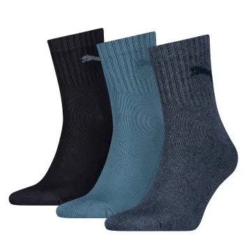 Alternativ bild 0 för Puma Strumpor 3P Short Crew Unisex Socks Svart/Blå Strl 43/46