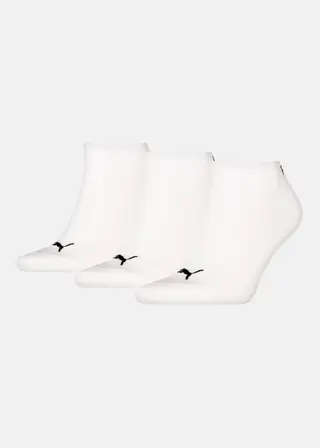 Produktfoto för Puma Strumpor 3P Sneaker Socks Vit Strl 43/46