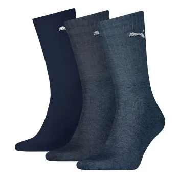 Alternativ bild 0 för Puma Strumpor 3P Unisex Light Crew Socks Marin/Blå Strl 47/49