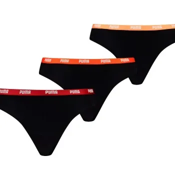 Alternativ bild 0 för Puma Trosor 3P Iconic String Svart/Röd bomull X-Large Dam