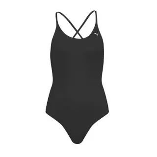 Produktfoto för Puma V-Neck Padded Swimsuit Svart Large Dam