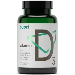 Produktfoto för Puori D3 2500 IE 120 kapslar