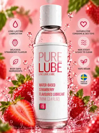 Produktfoto för PURE LUBE STRAWBERRY FLAVOURED LUBRICANT 150 ML