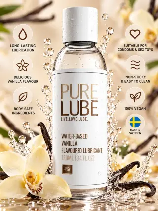 Produktfoto för PURE LUBE VANILLA FLAVOURED LUBRICANT 150 ML