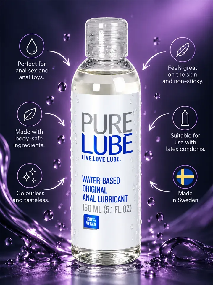 Bild 2 för Pure Lube Water-Based Anal Lubricant 150 ml