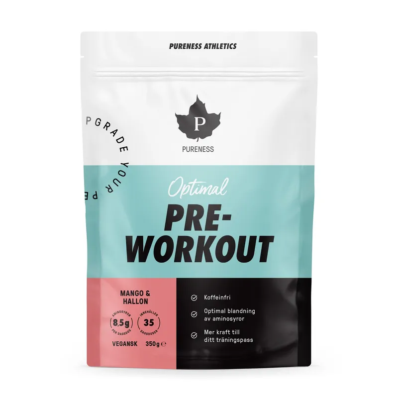Bild 2 för Pureness Athletics Pre-Workout Mango Hallon 350 g