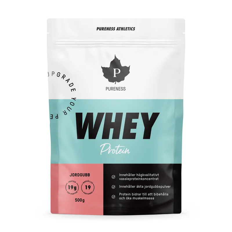 Bild 2 för Pureness Athletics Whey Protein Jordgubb 500 g