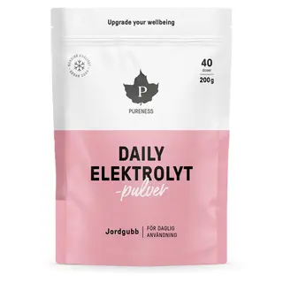 Produktfoto för Pureness Daily Elektrolytpulver Jordgubb 200 g